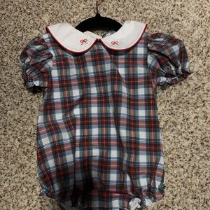 TBBC plaid bubble with bow